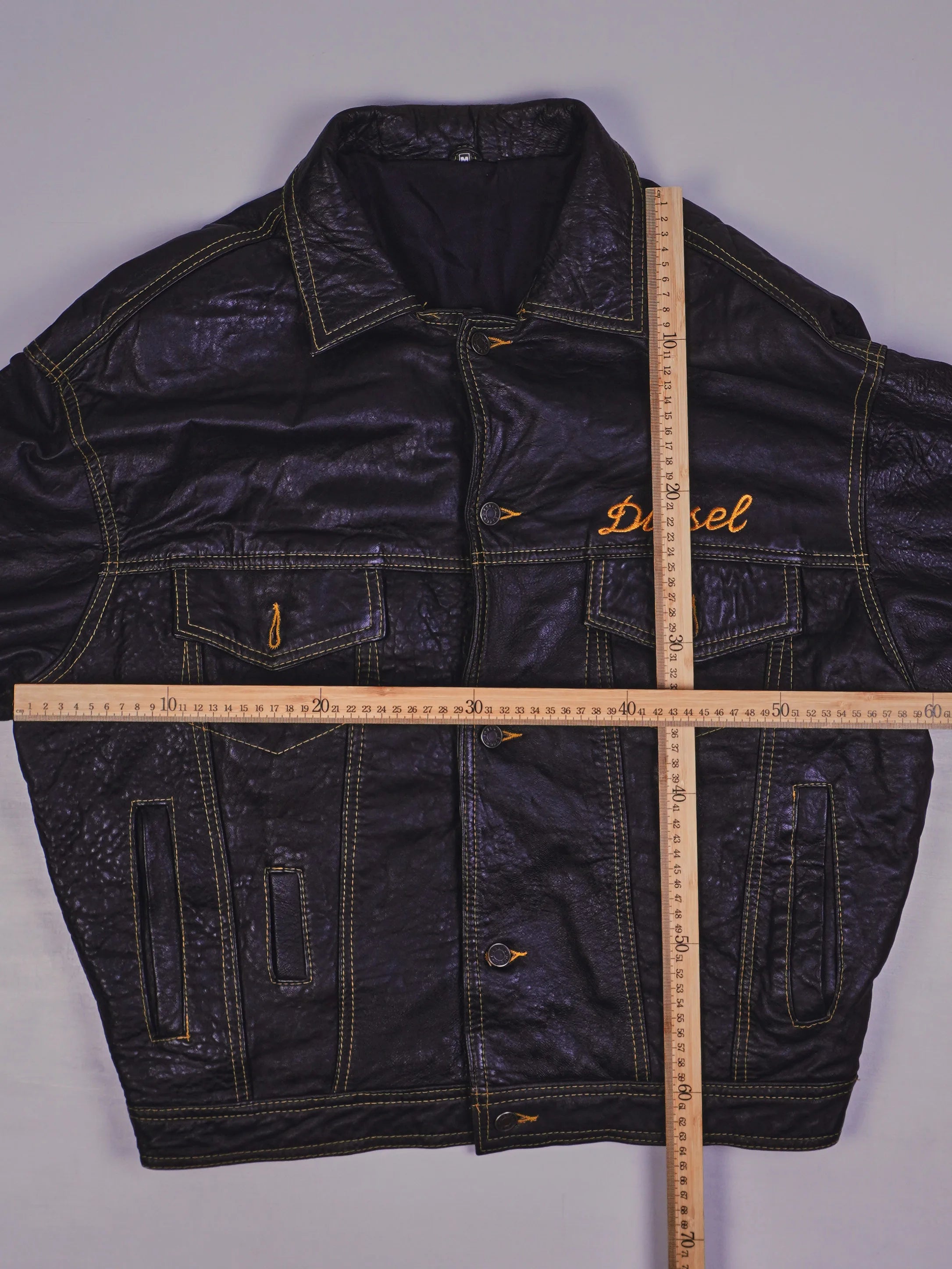 Vintage Diesel Lederjacke (M)