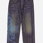 Vintage Printed Jeans (W36)