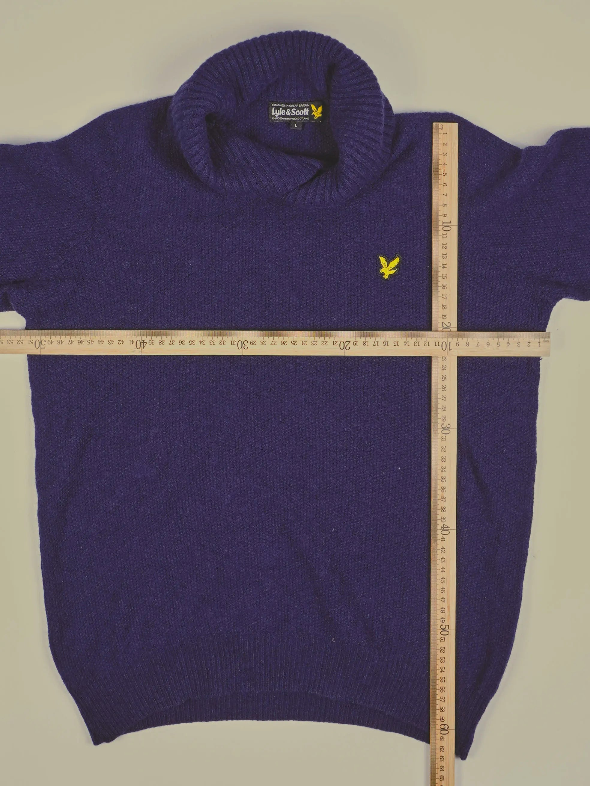 Vintage Lyle & Scott Wolle Strickpullover (S)