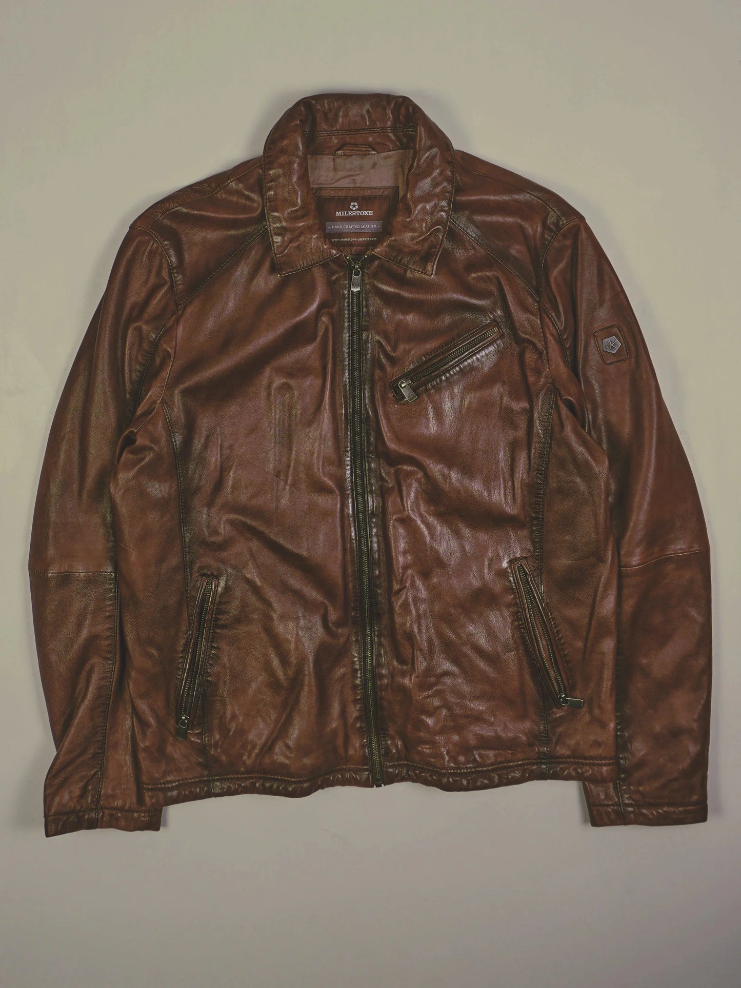 Vintage Lederjacke (M)