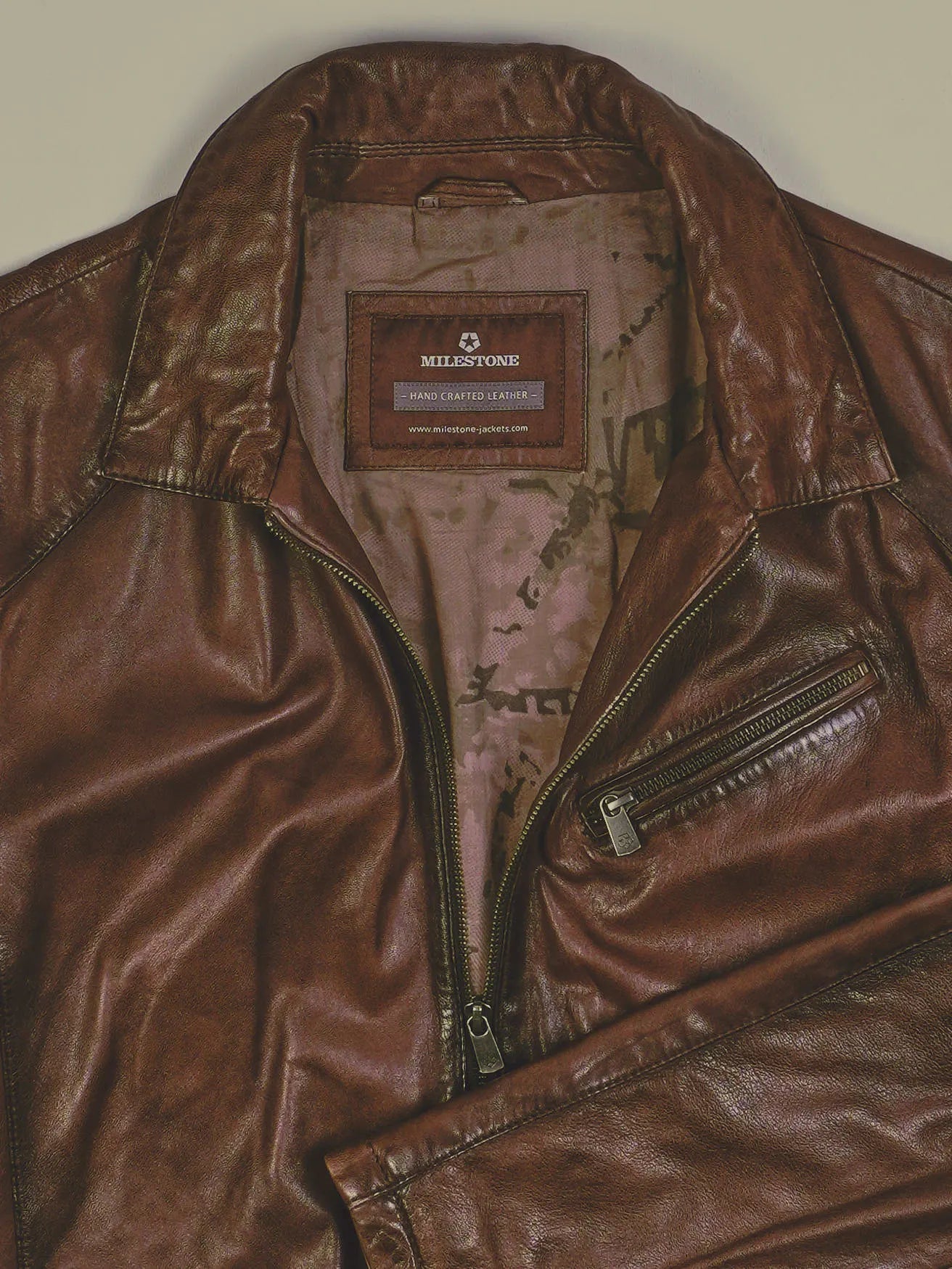 Vintage Lederjacke (M)