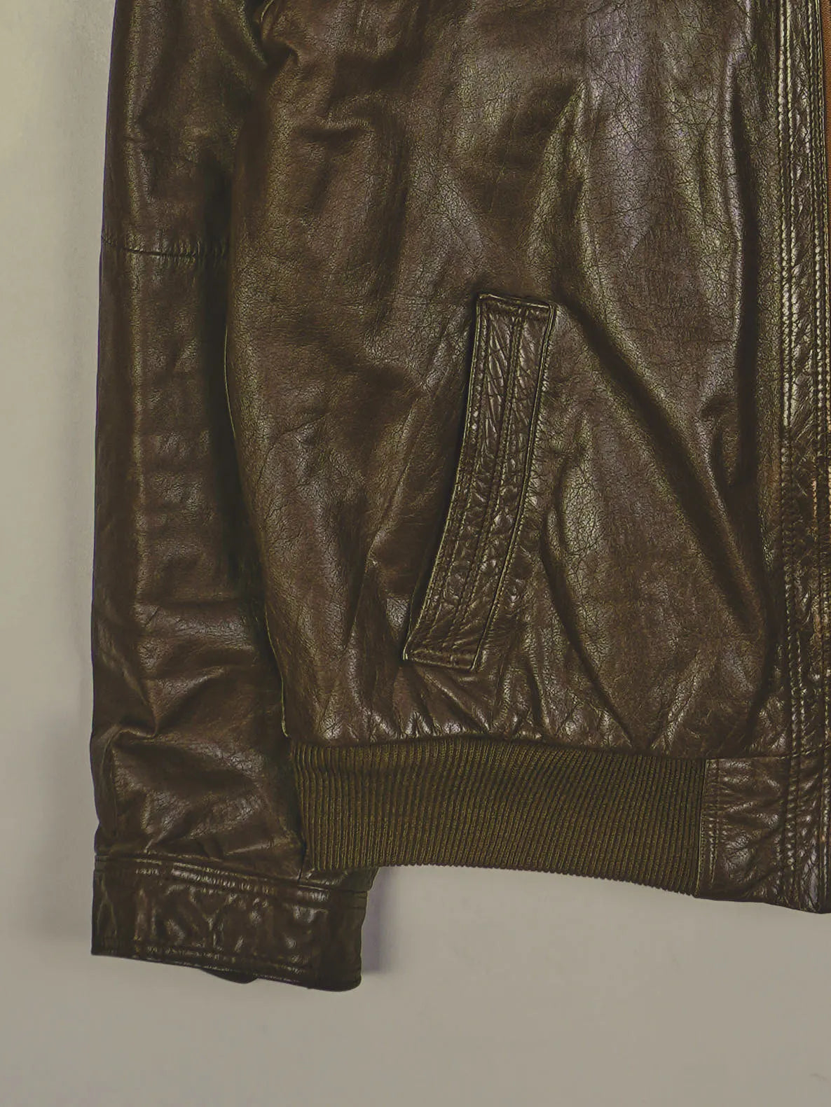 Vintage Lederjacke (M)