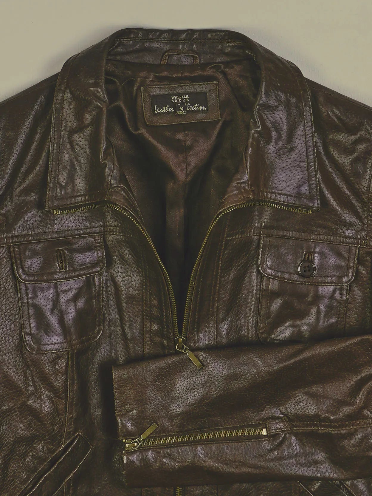 Vintage Lederjacke (XS)