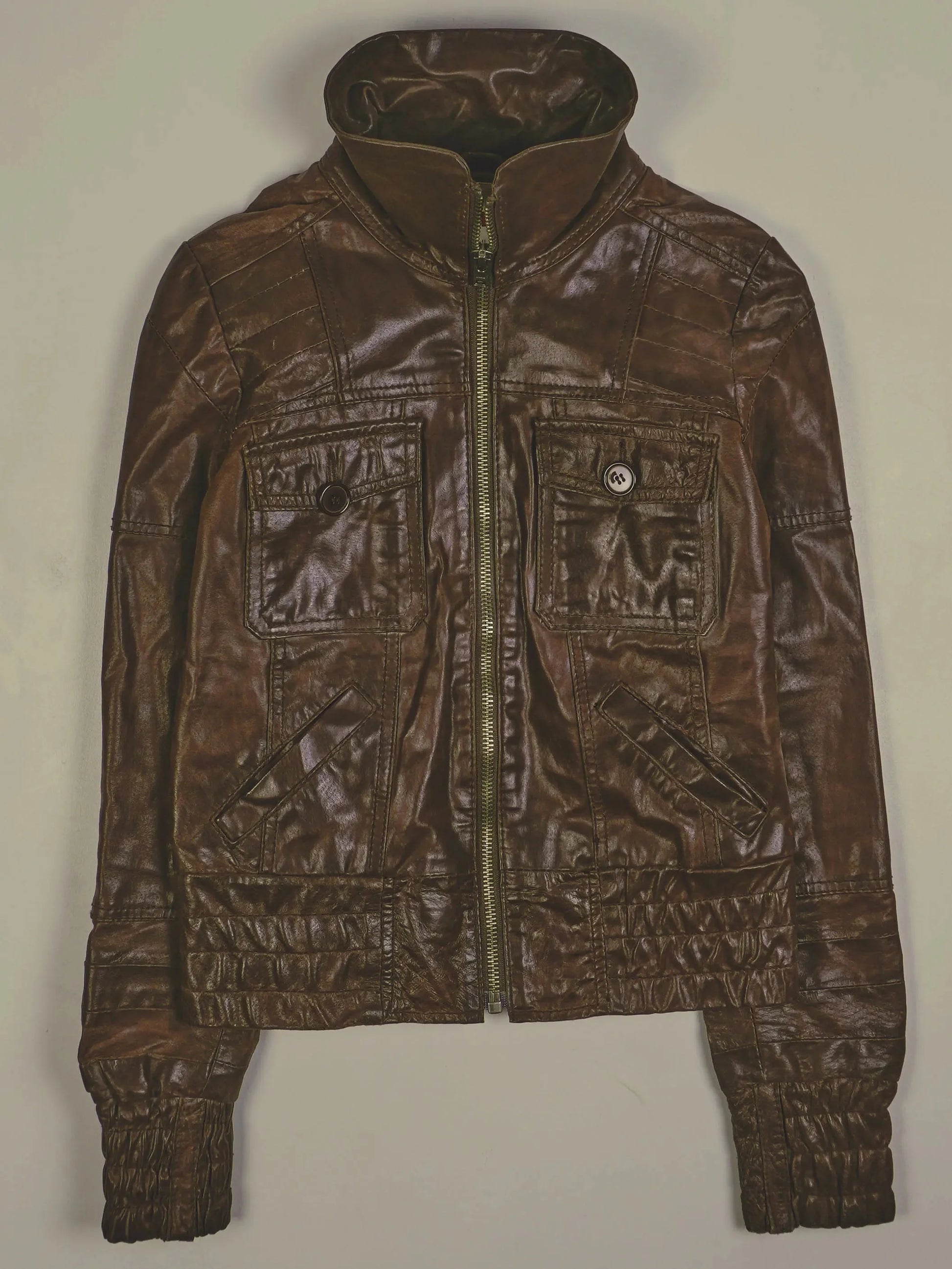 Vintage Lederjacke (XS)