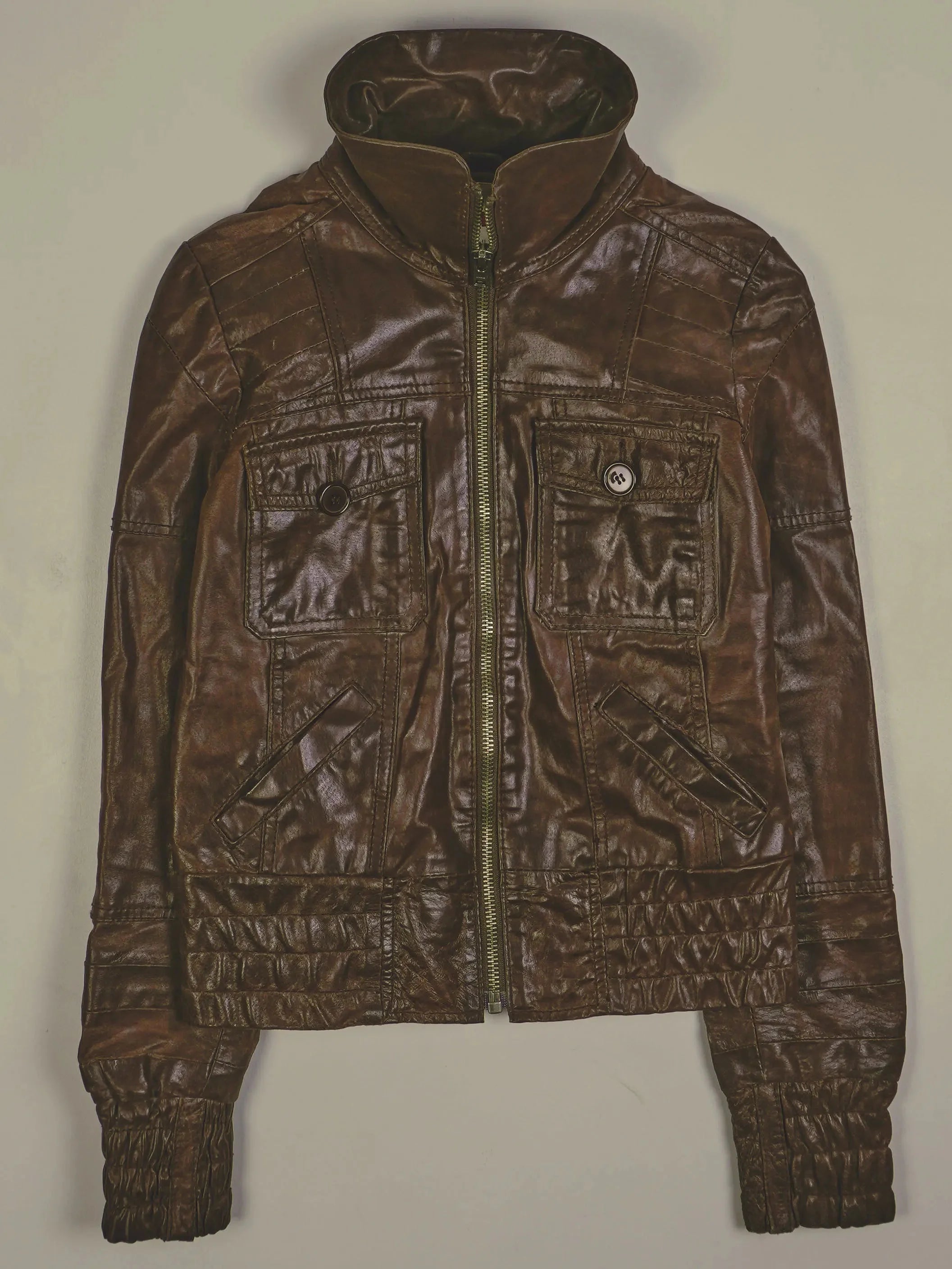 Vintage Lederjacke (XS)