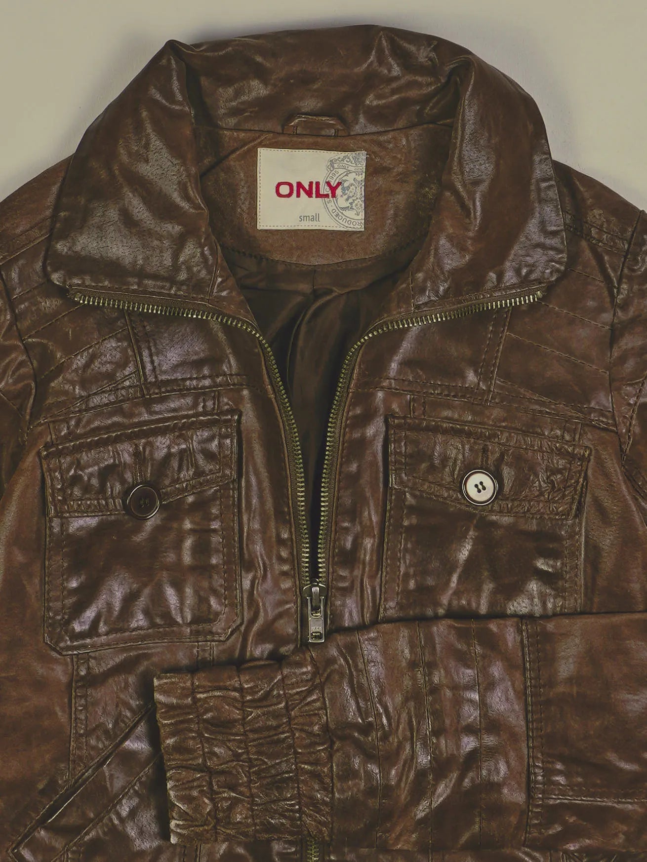 Vintage Lederjacke (XS)