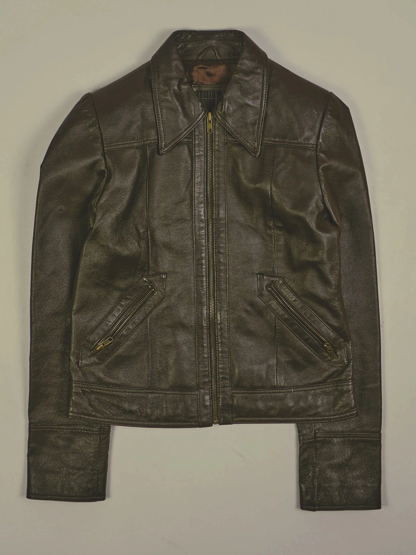 Vintage Lederjacke (XS)