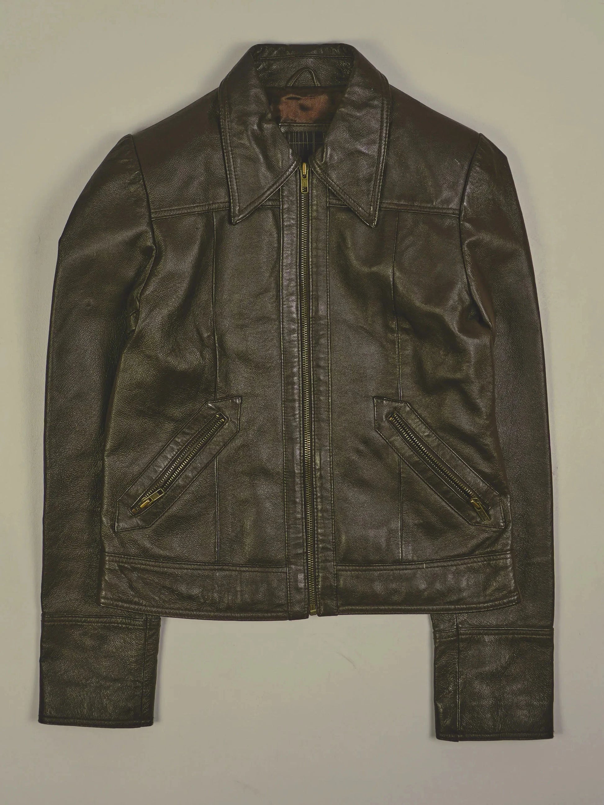 Vintage Lederjacke (XS)