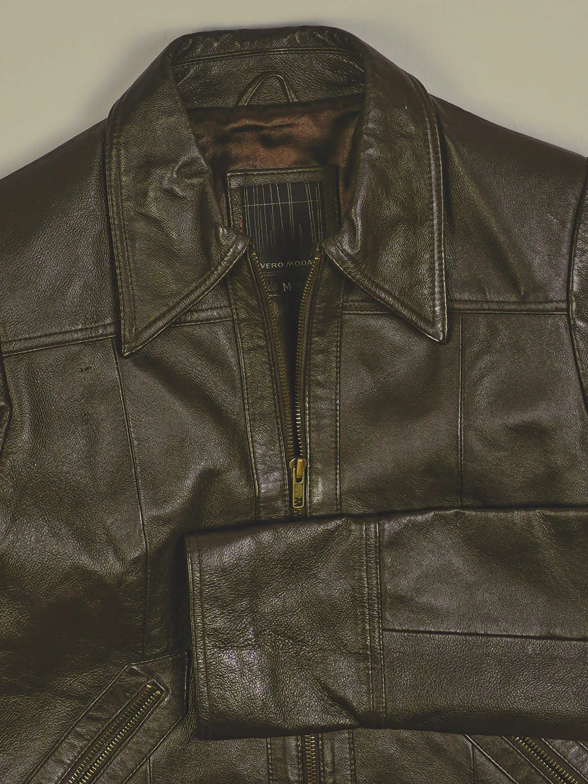 Vintage Lederjacke (XS)