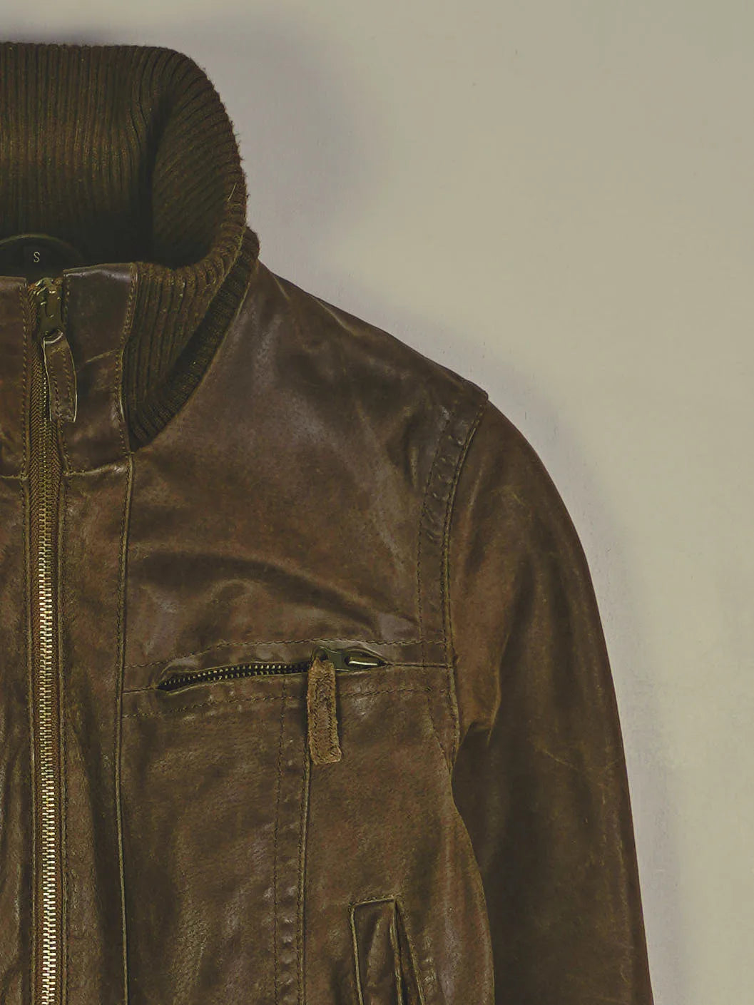 Vintage Lederjacke (XS)