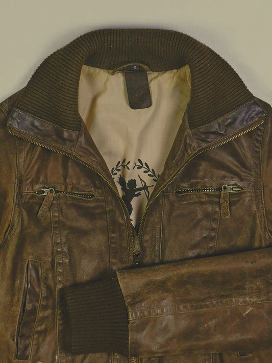 Vintage Lederjacke (XS)