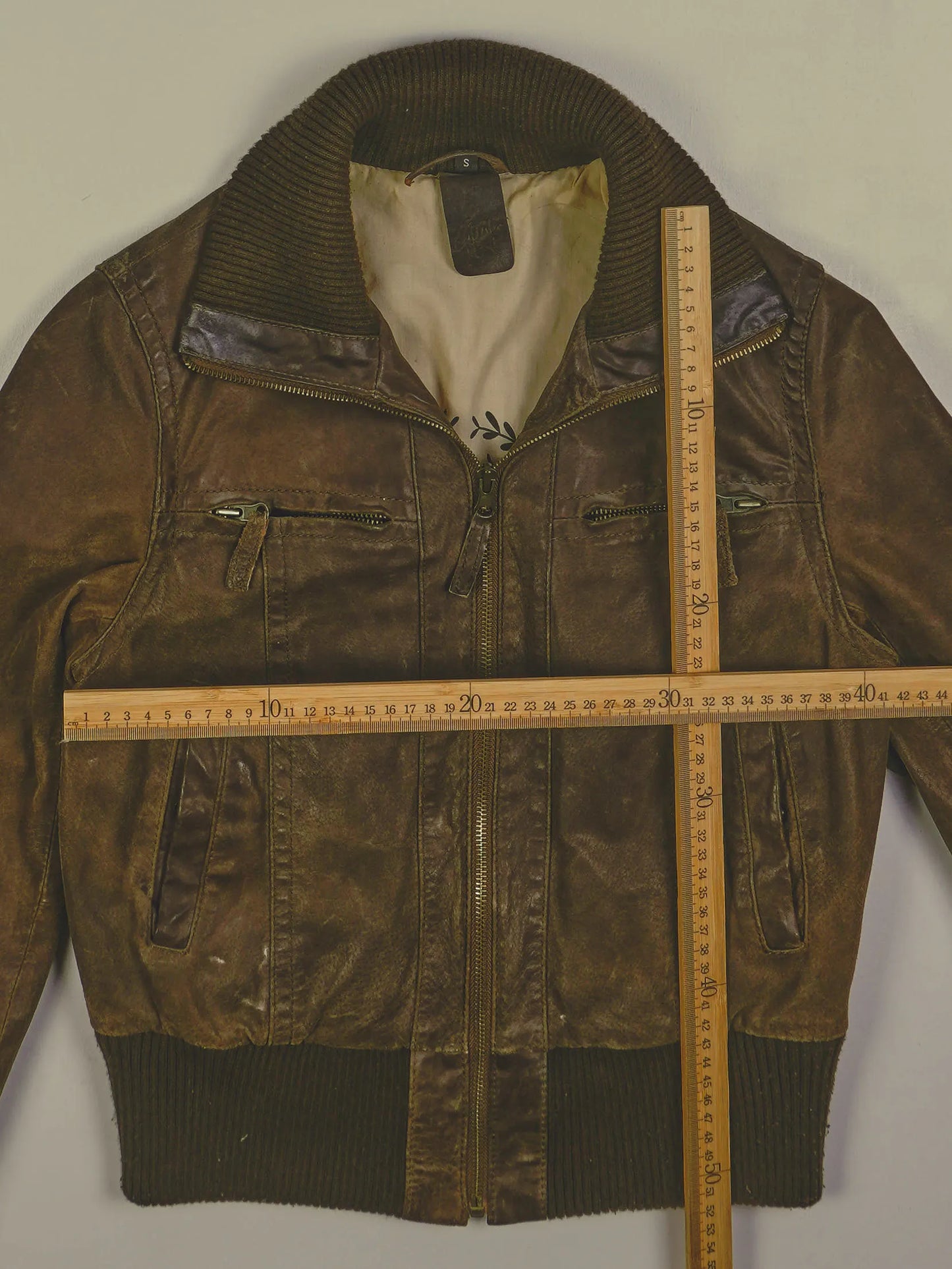 Vintage Lederjacke (XS)