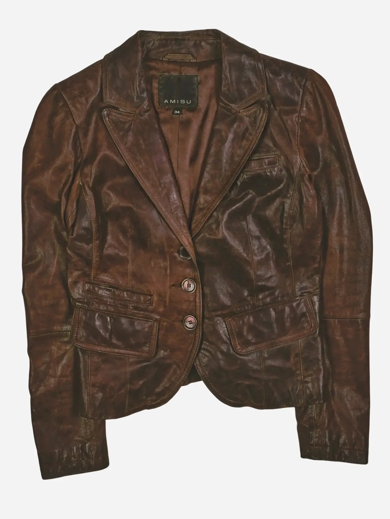 Vintage Lederjacke (XS)