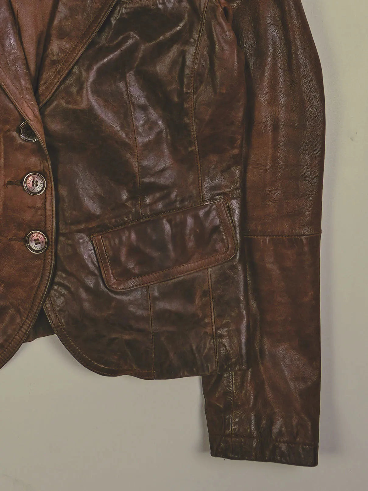 Vintage Lederjacke (XS)