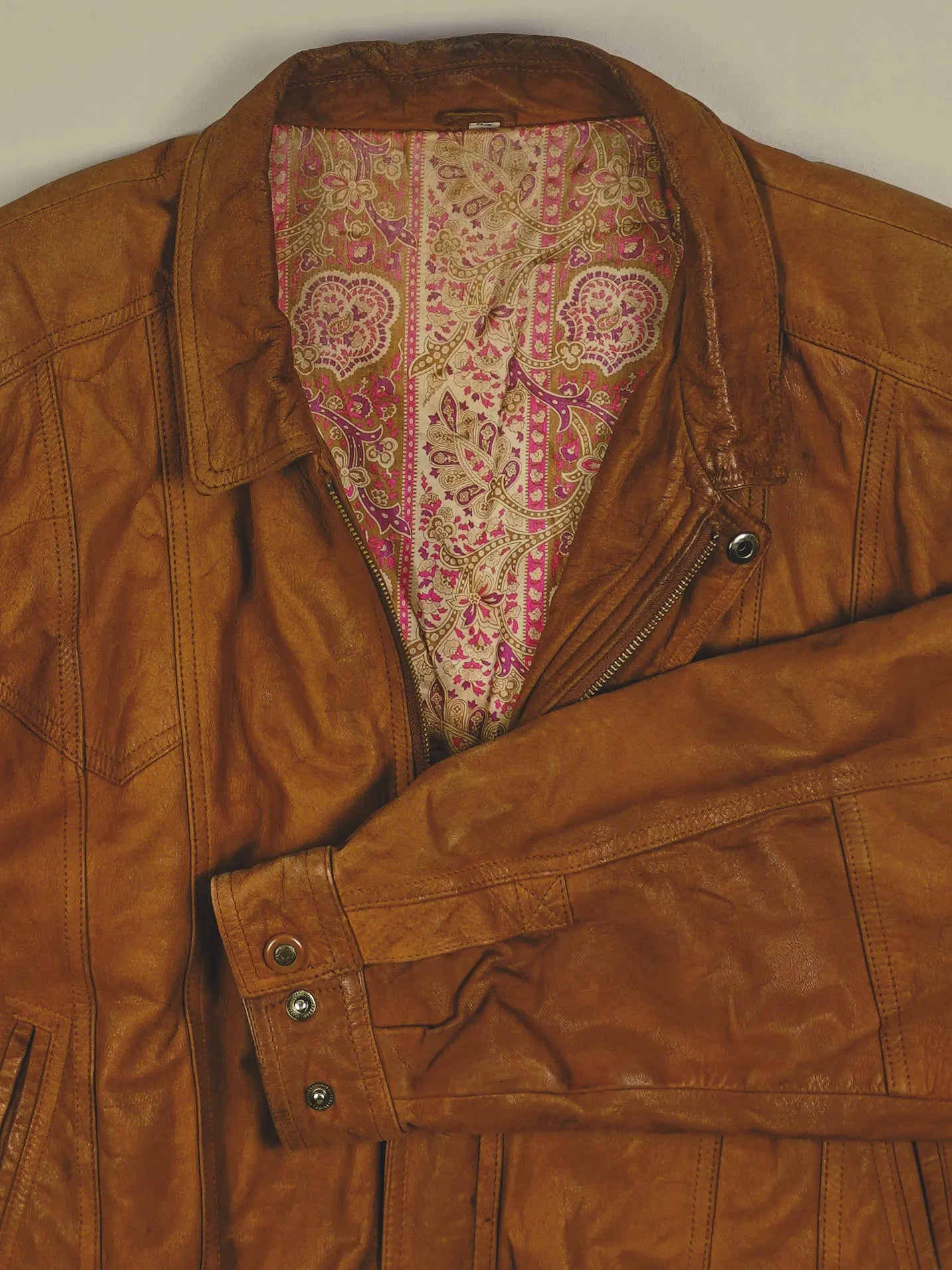 Vintage Lederjacke (L)