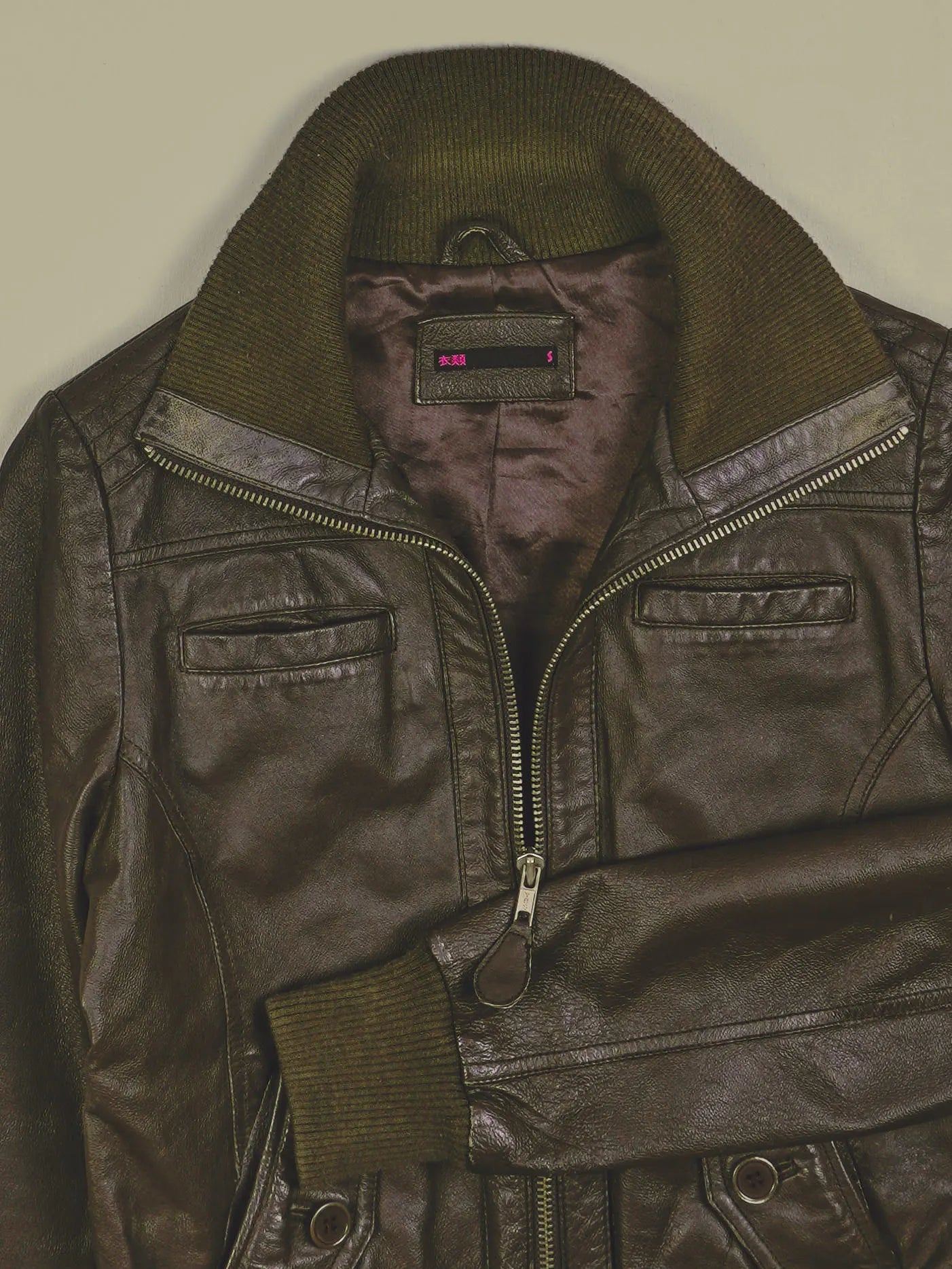 Vintage Lederjacke (S)