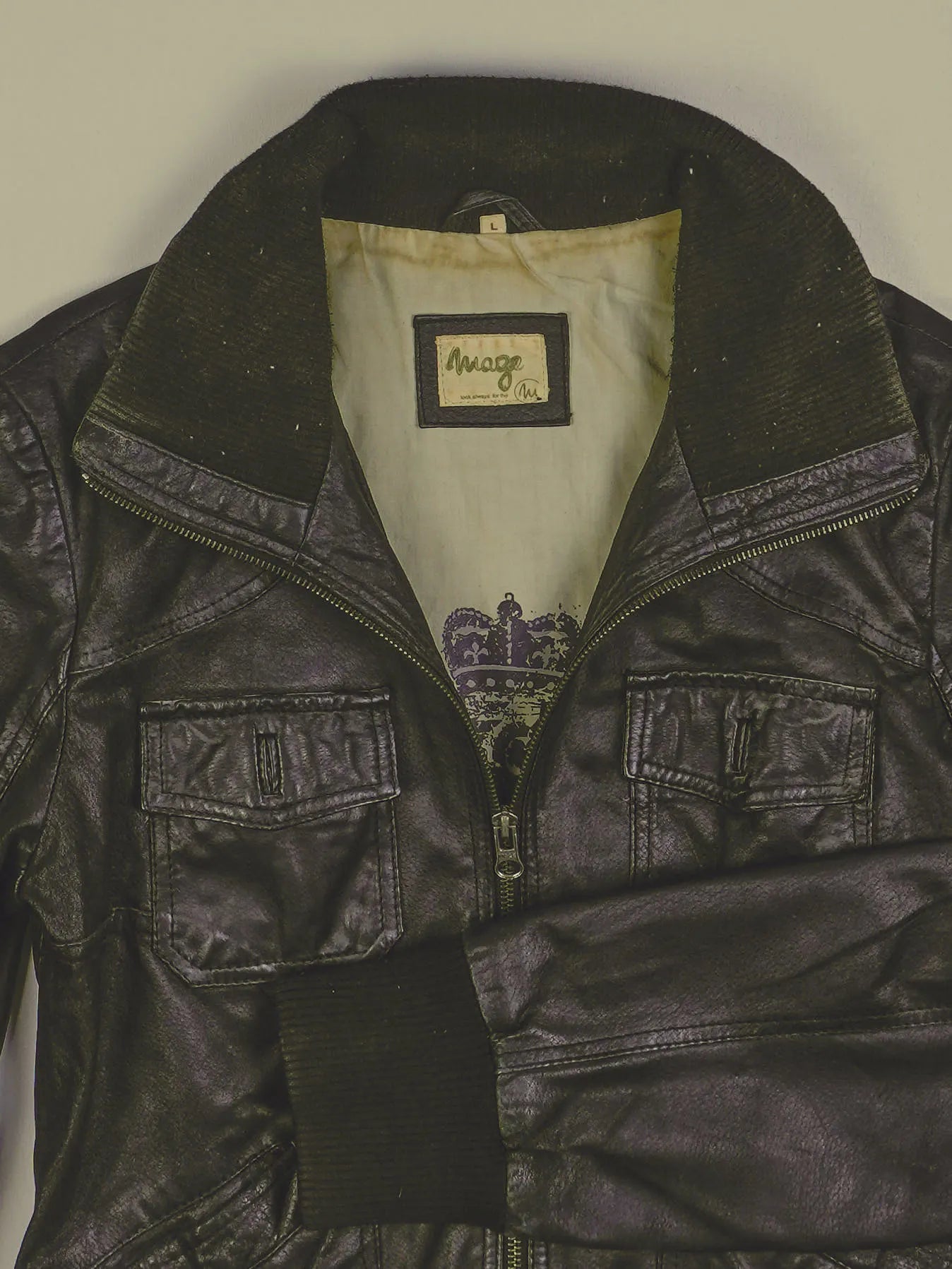 Vintage Lederjacke (S)