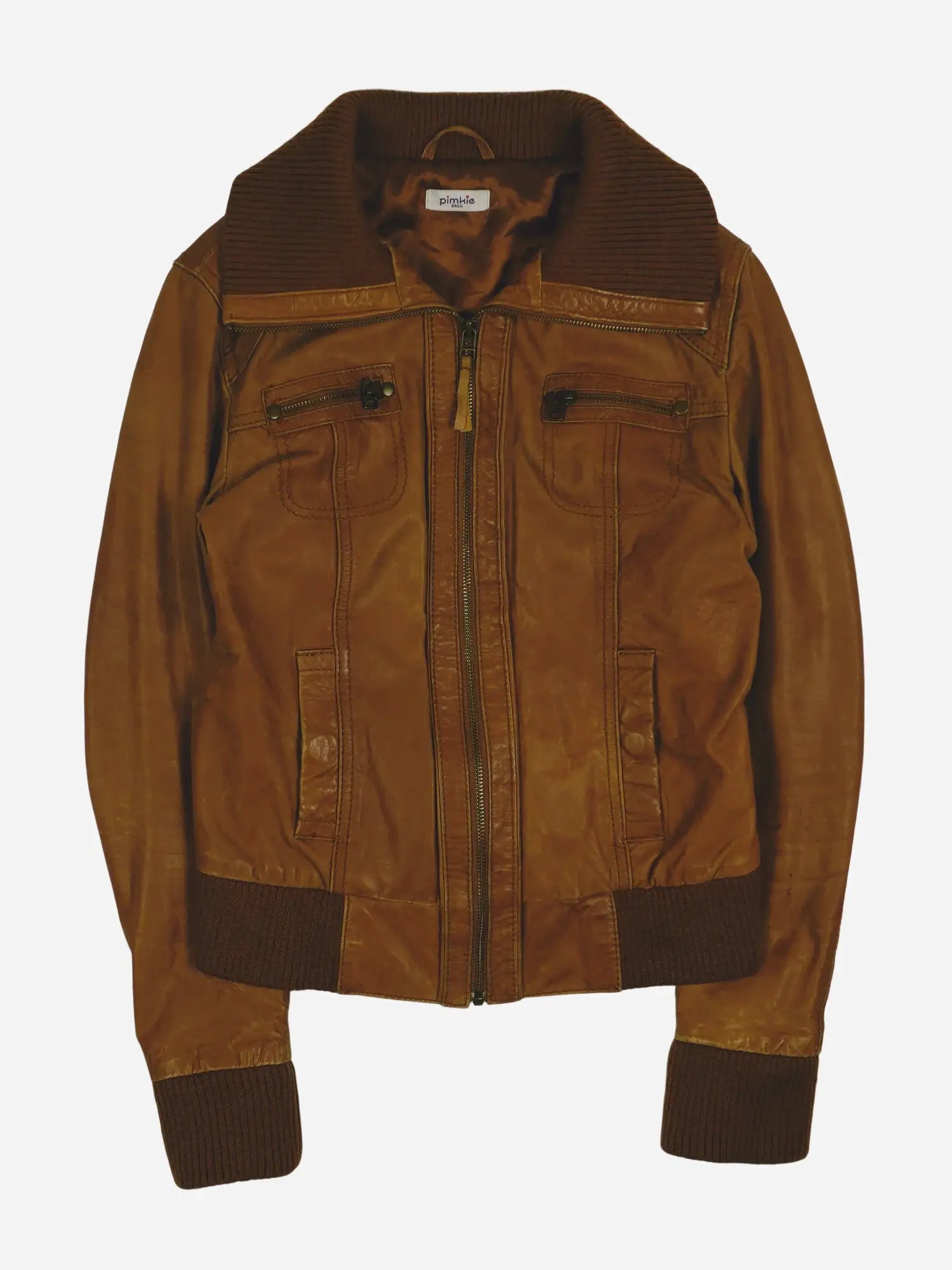 Vintage Lederjacke (XS)