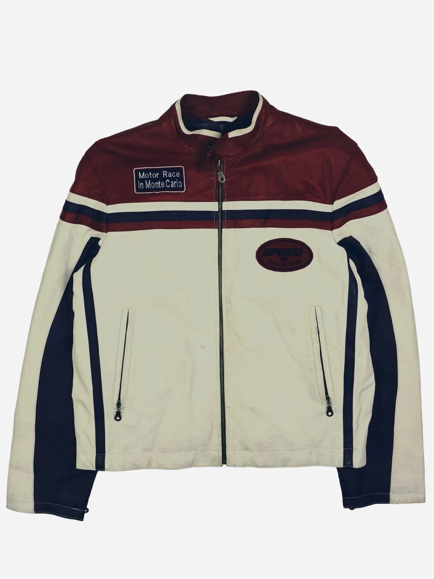 Vintage Racing Lederjacke (M)