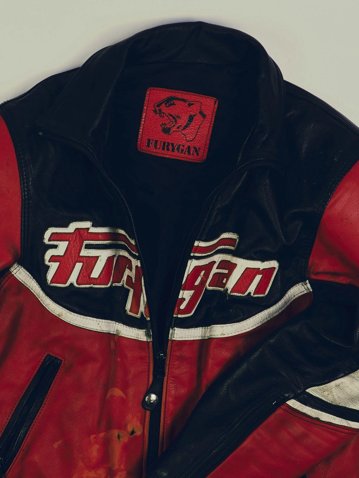 Vintage Furygan Lederjacke (S)