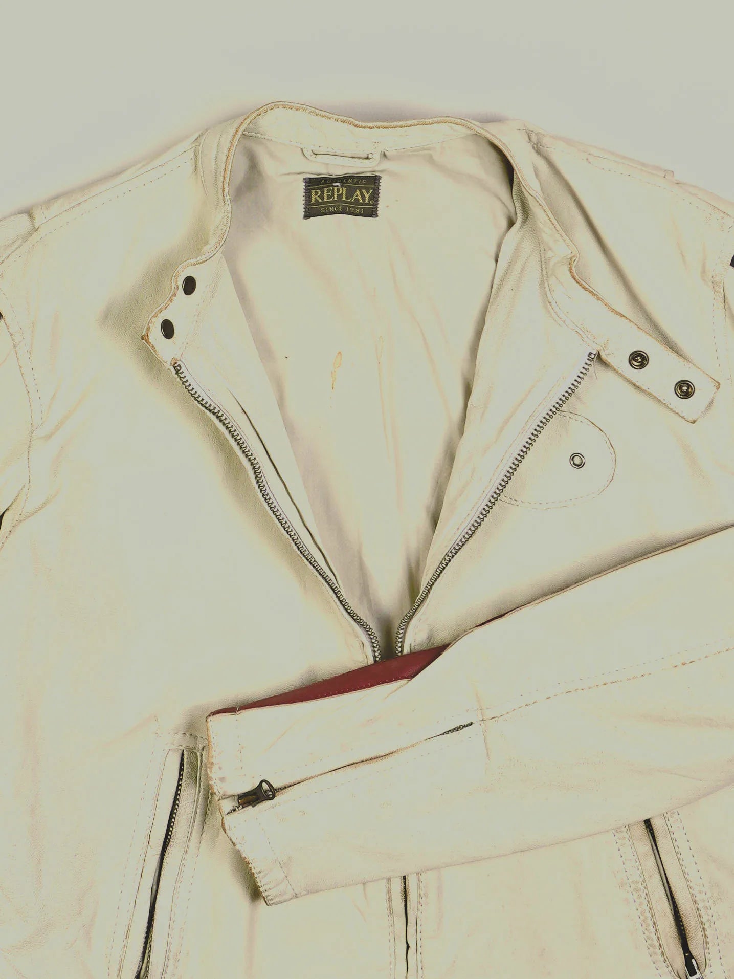 Vintage Replay Lederjacke (S)