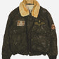 Vintage Army Piloten Lederjacke (M)