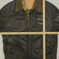 Vintage Army Piloten Lederjacke (L)