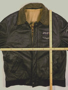Vintage Army Piloten Lederjacke (L)