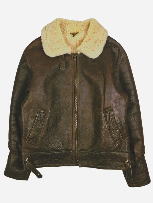 Vintage Piloten Lederjacke (L)