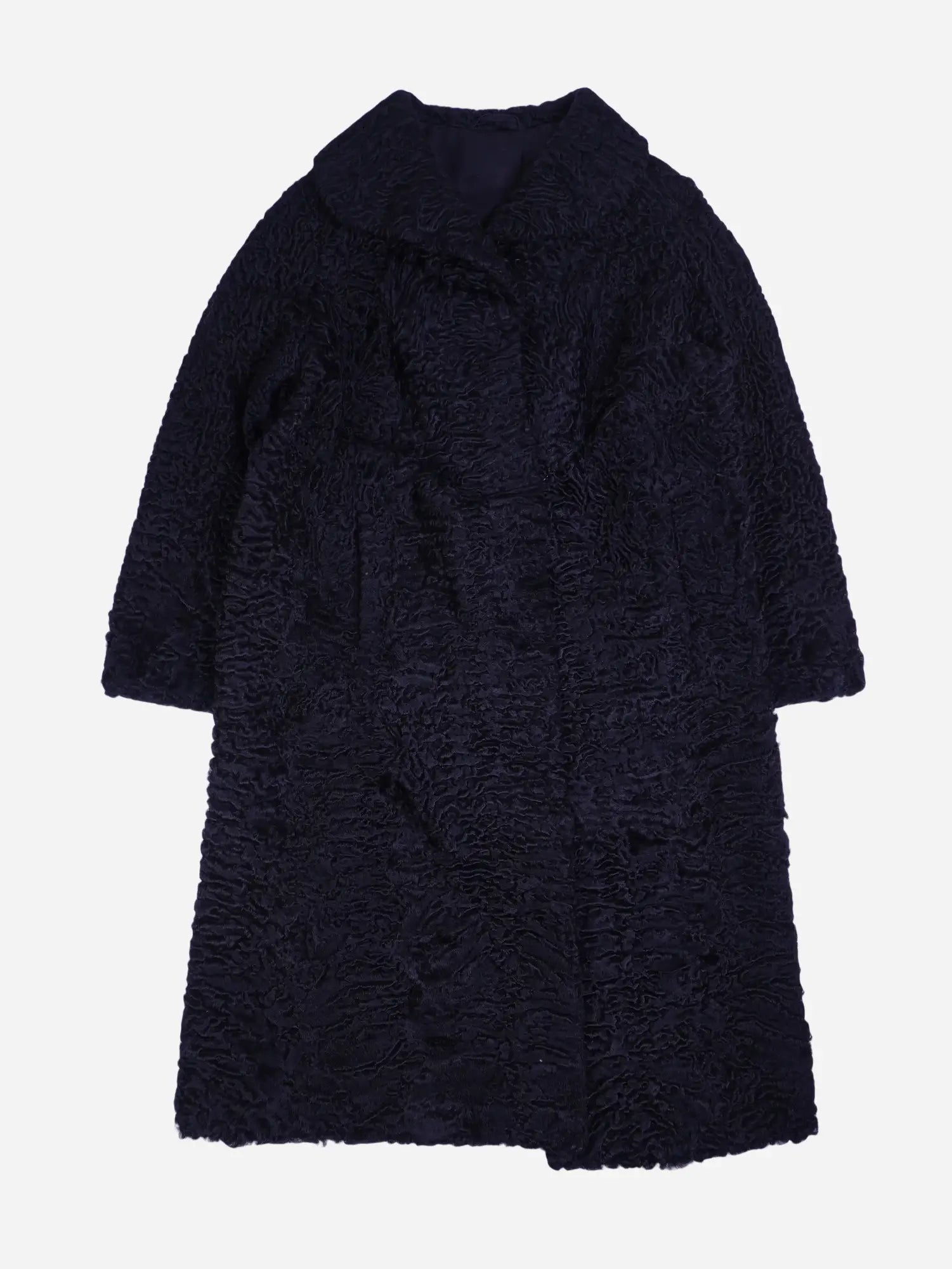 Vintage Felljacke Schwarz