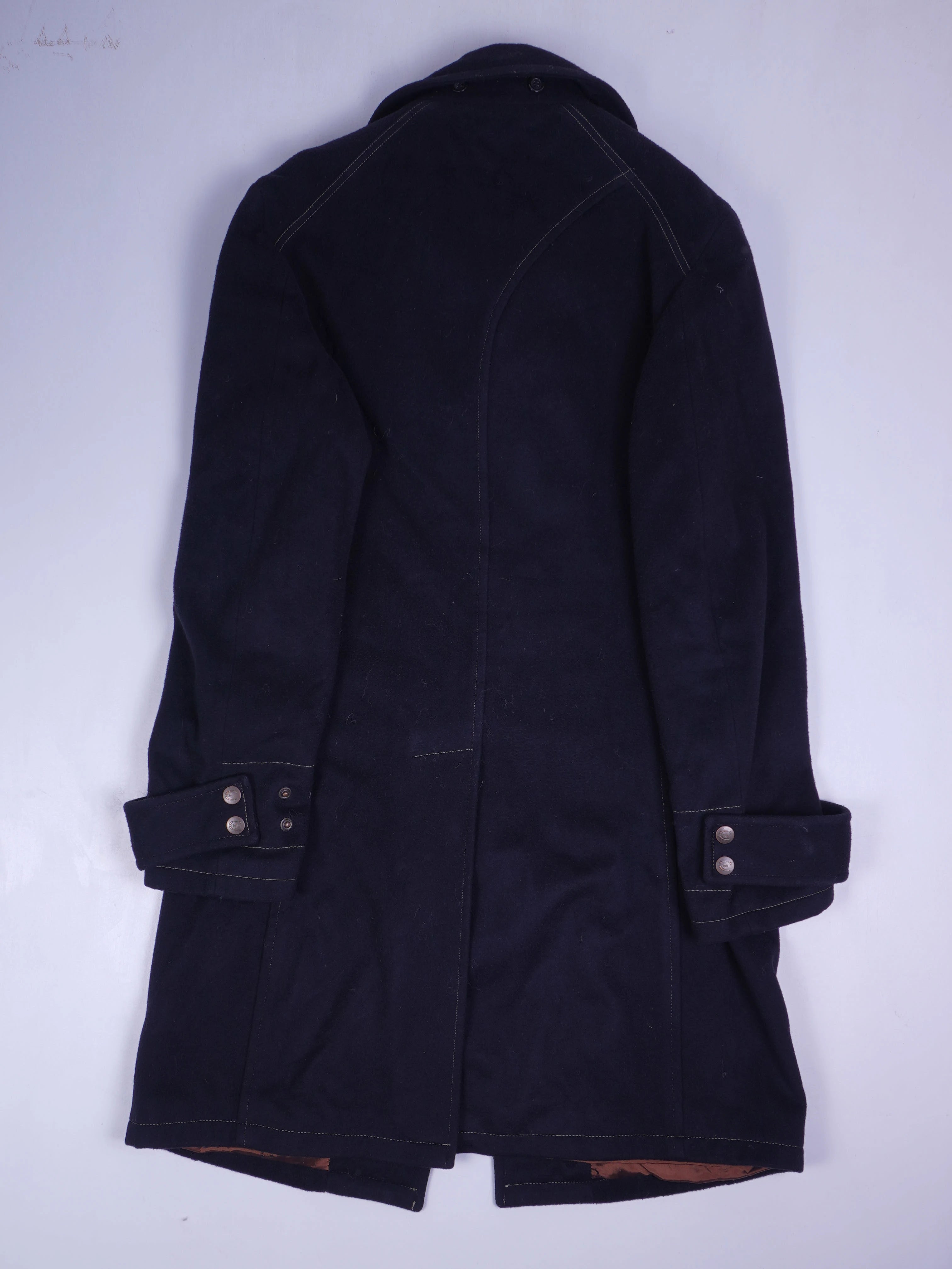 Vintage Mantel Dunkelblau