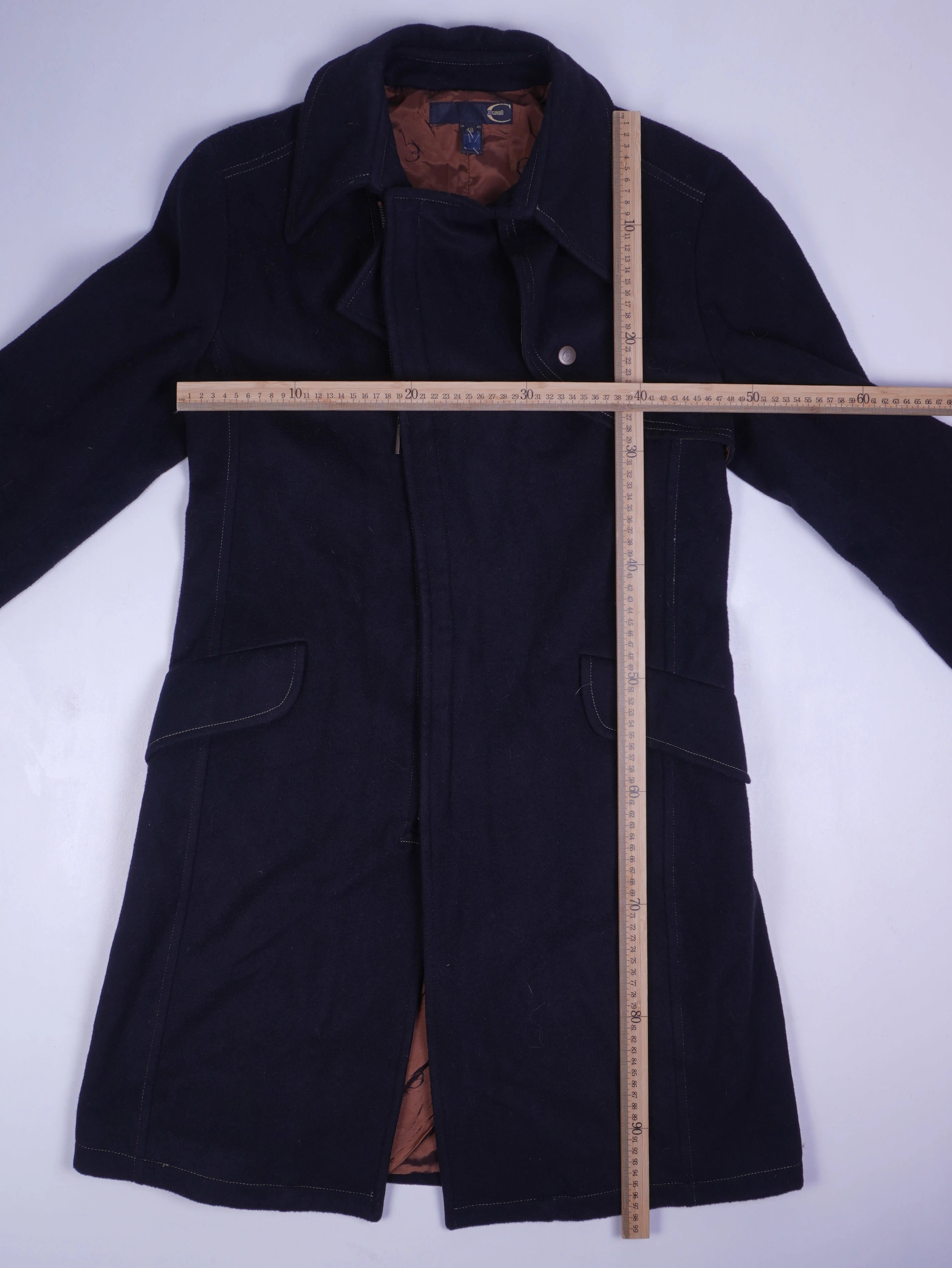 Vintage Mantel Dunkelblau