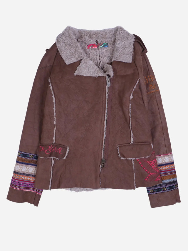Vintage Felljacke Braun (S)
