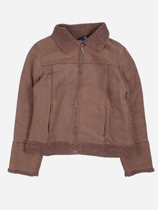 Vintage Felljacke Braun (XS)