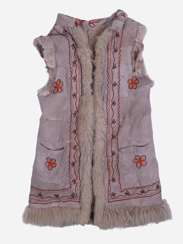 Vintage Weste Beige (S)