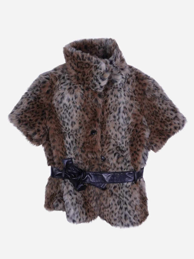 Vintage Felljacke Braun (S)