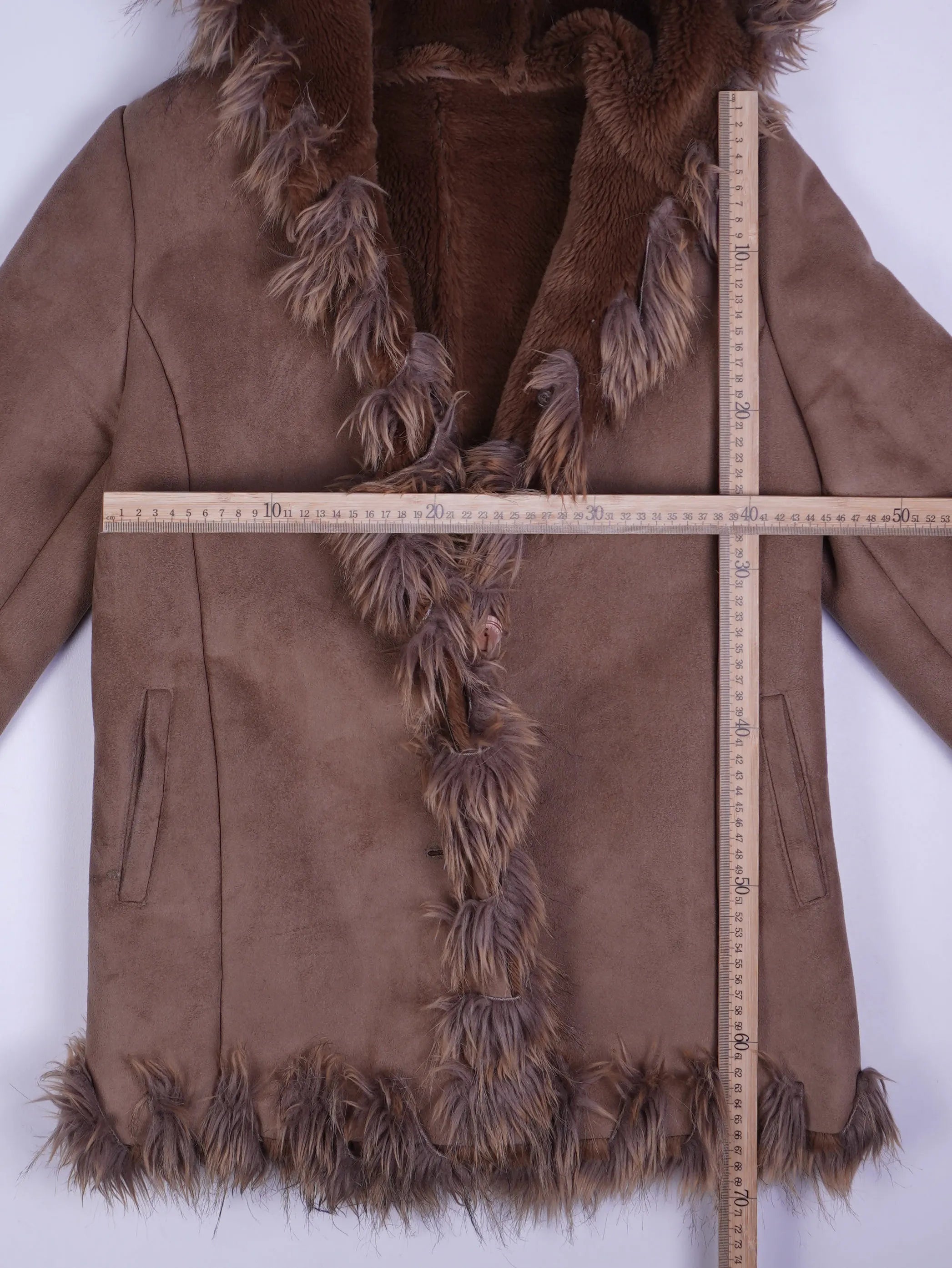 Vintage Felljacke Braun