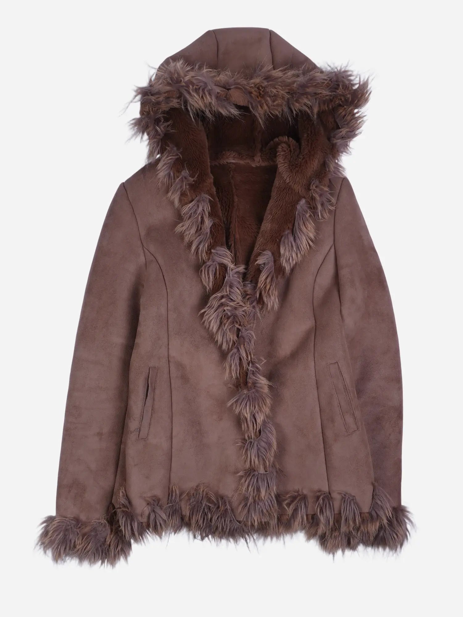 Vintage Felljacke Braun