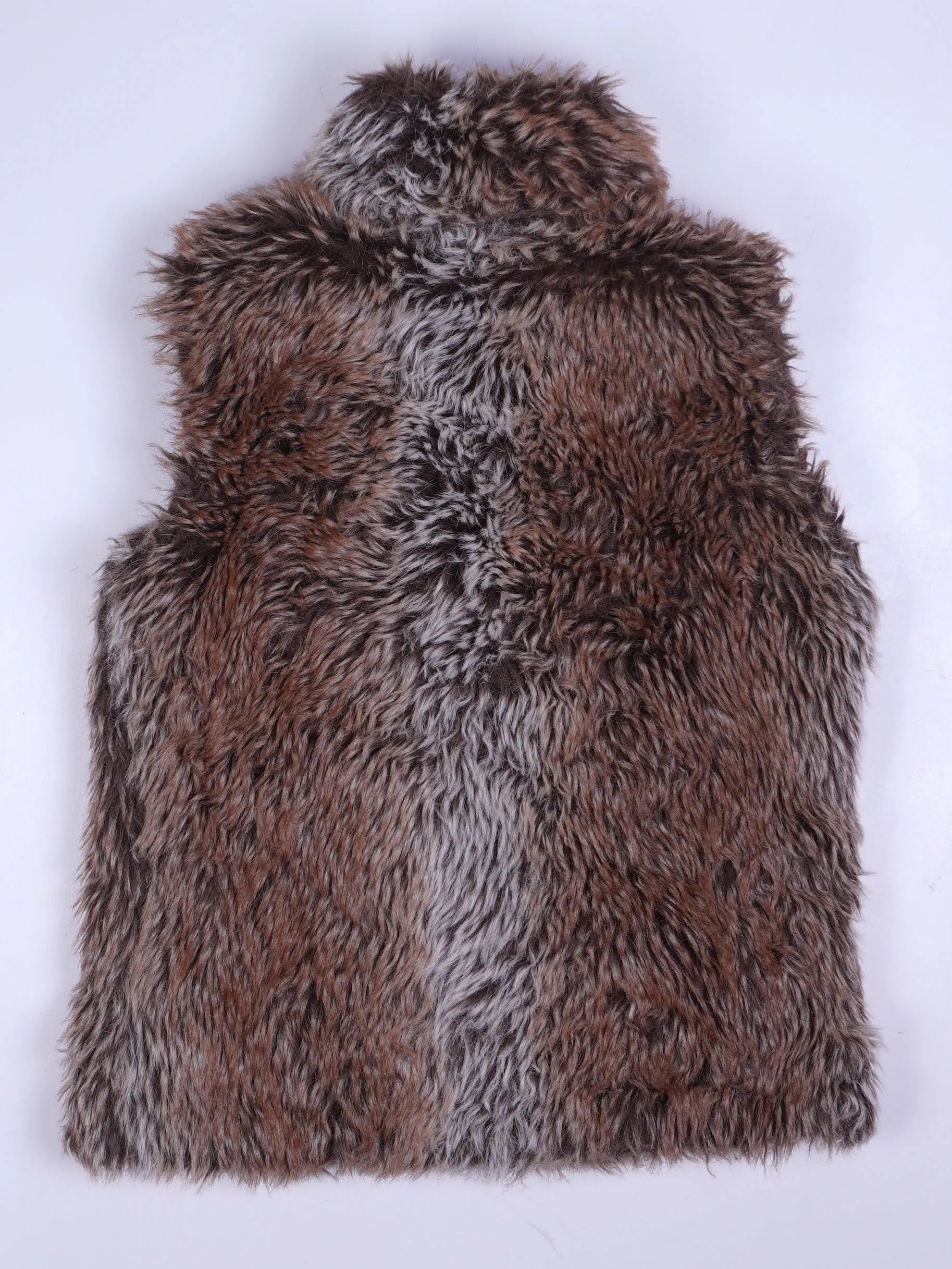 Vintage Weste Braun-grau Meliert