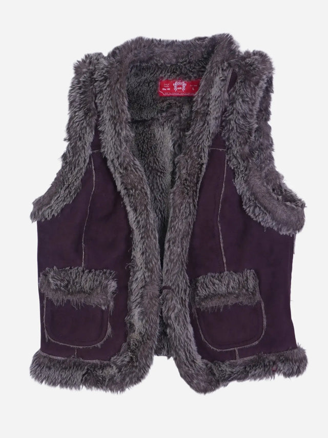 Vintage Fell Weste Braun (M)