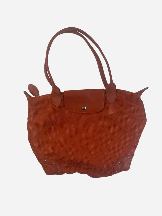 Longchamp Shopper Tasche Orange Y2k