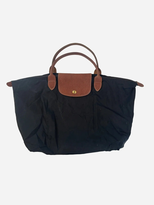 Longchamp Shopper Tasche Schwarz Y2k