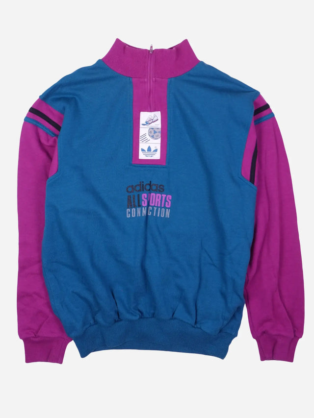 Adidas ZRX "All Sports Connection" 80s Halfzip Sweater (M)