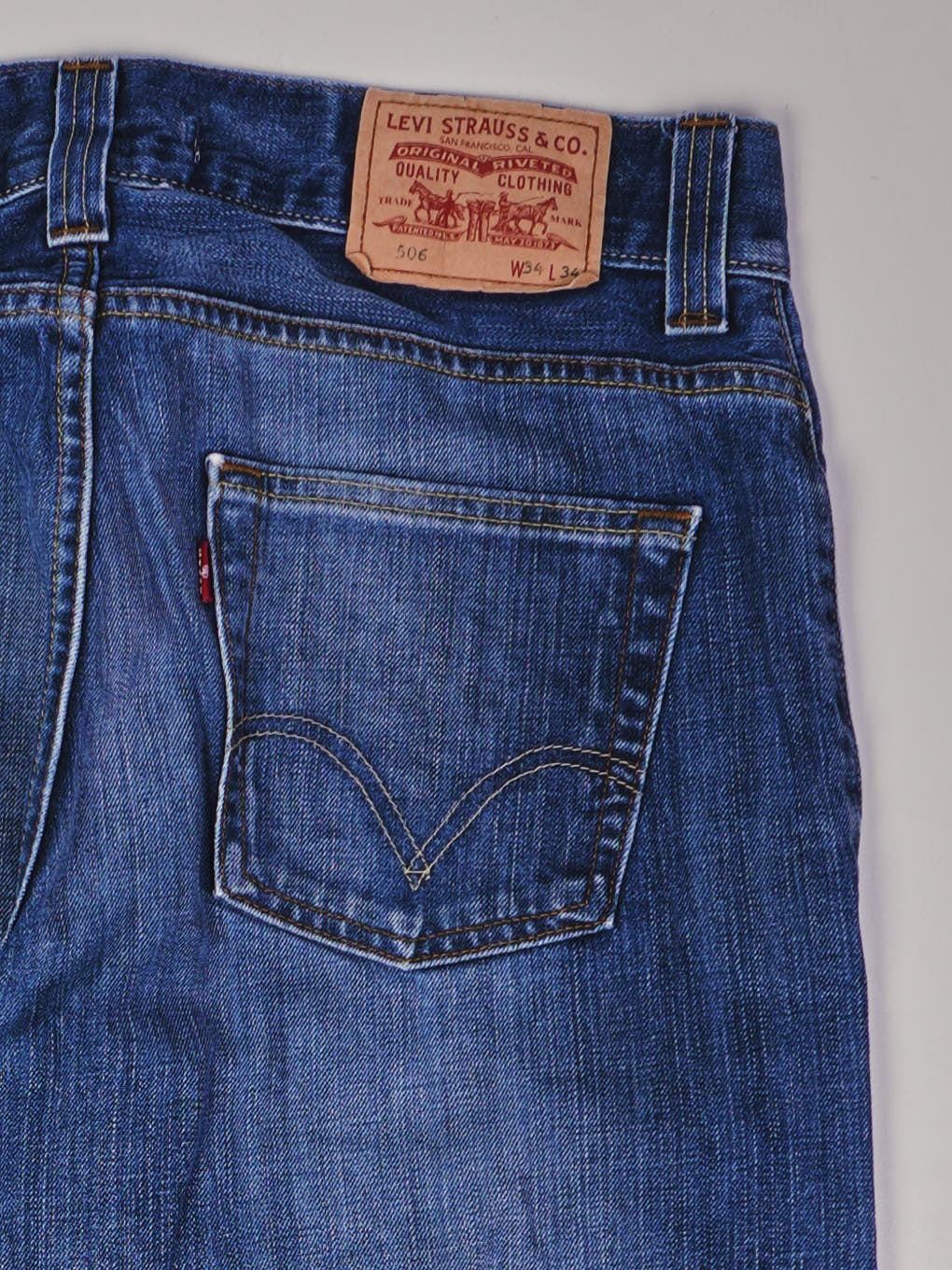 Levis 506 Straight Leg Jeans (W34)