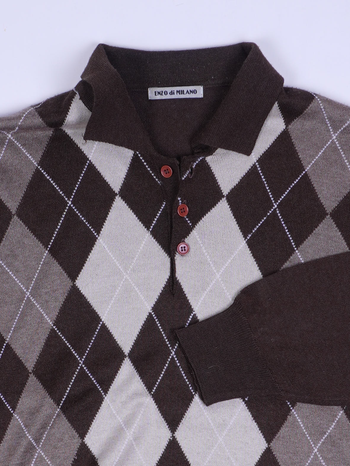 Vintage Half Button Sweater (L)