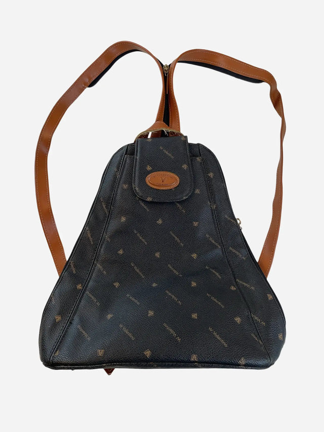 Valentino Rucksack Tasche Schwarz 90s