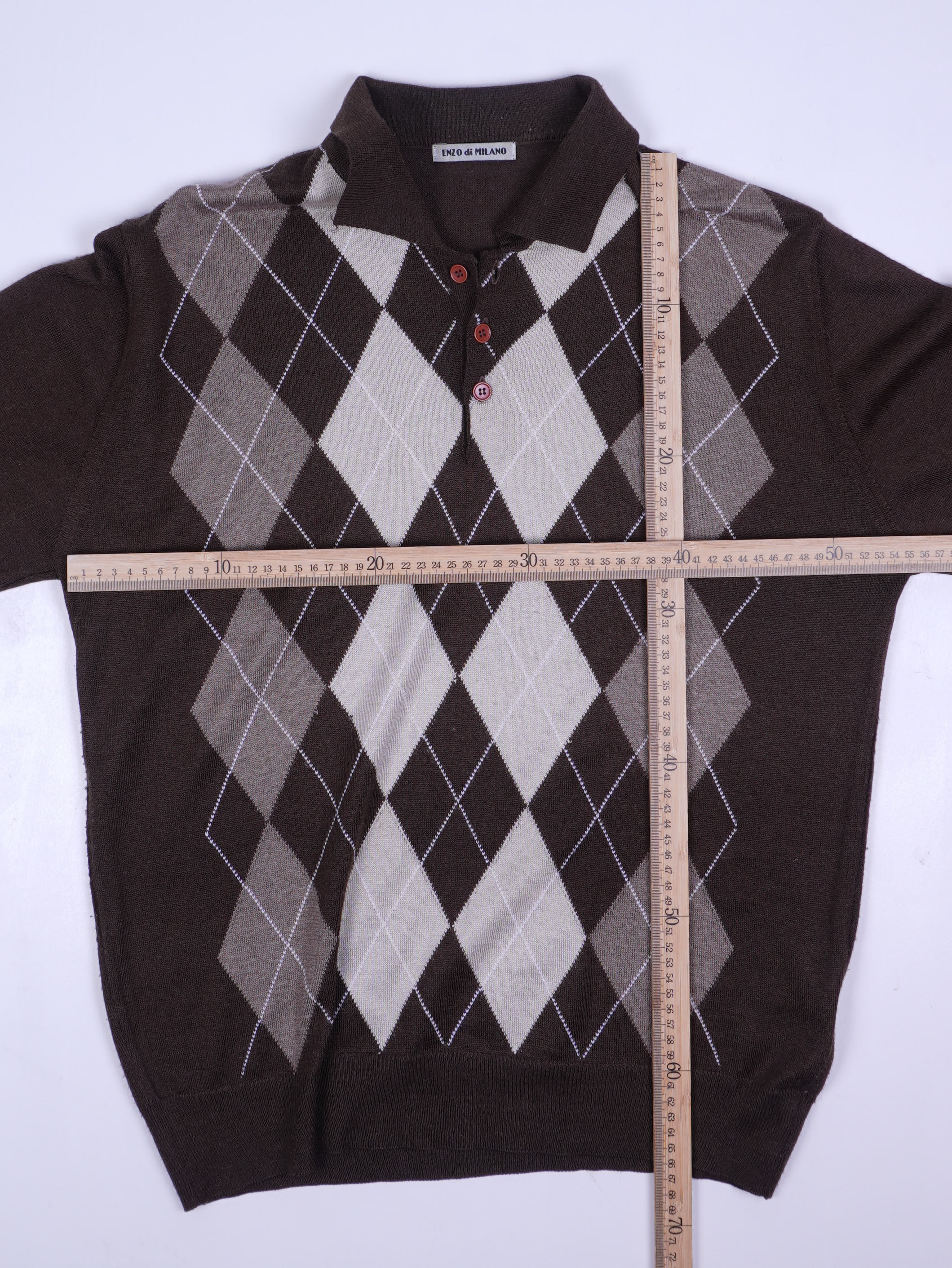 Vintage Half Button Sweater (L)