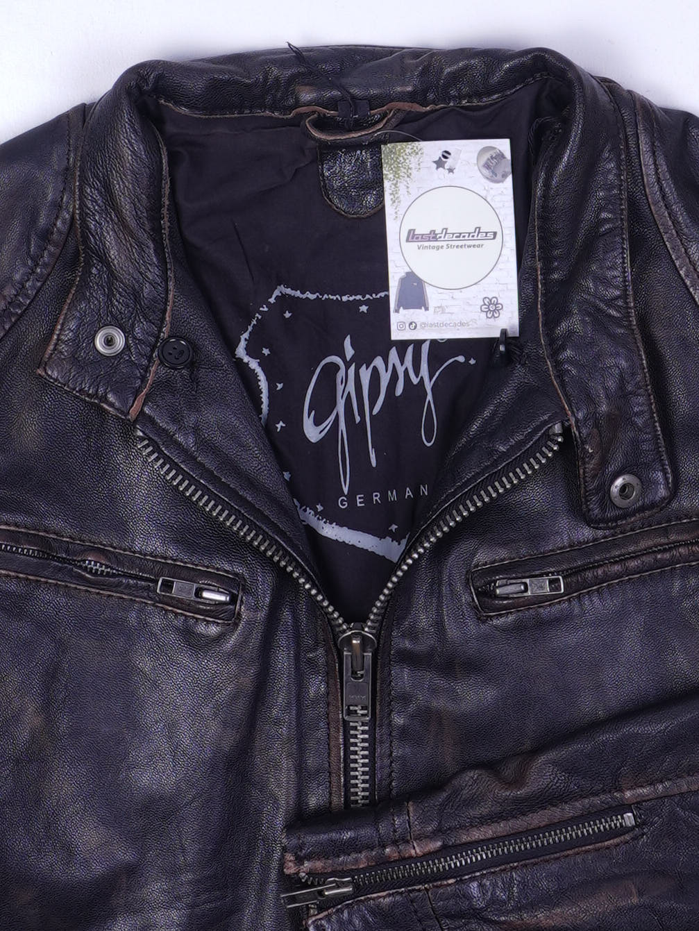 Vintage Lederjacke (M)