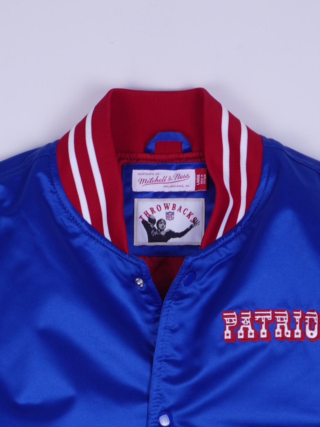 Mitchell & Ness New England Patriots NFL College Jacke (L)