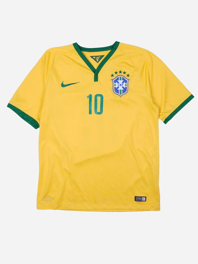 Nike Brasilien Neymar 10 2014 Heim Trikot (M)
